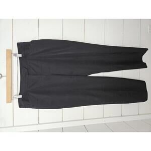 AK Anne Klein Size 16 Black cropped stretch dress pants